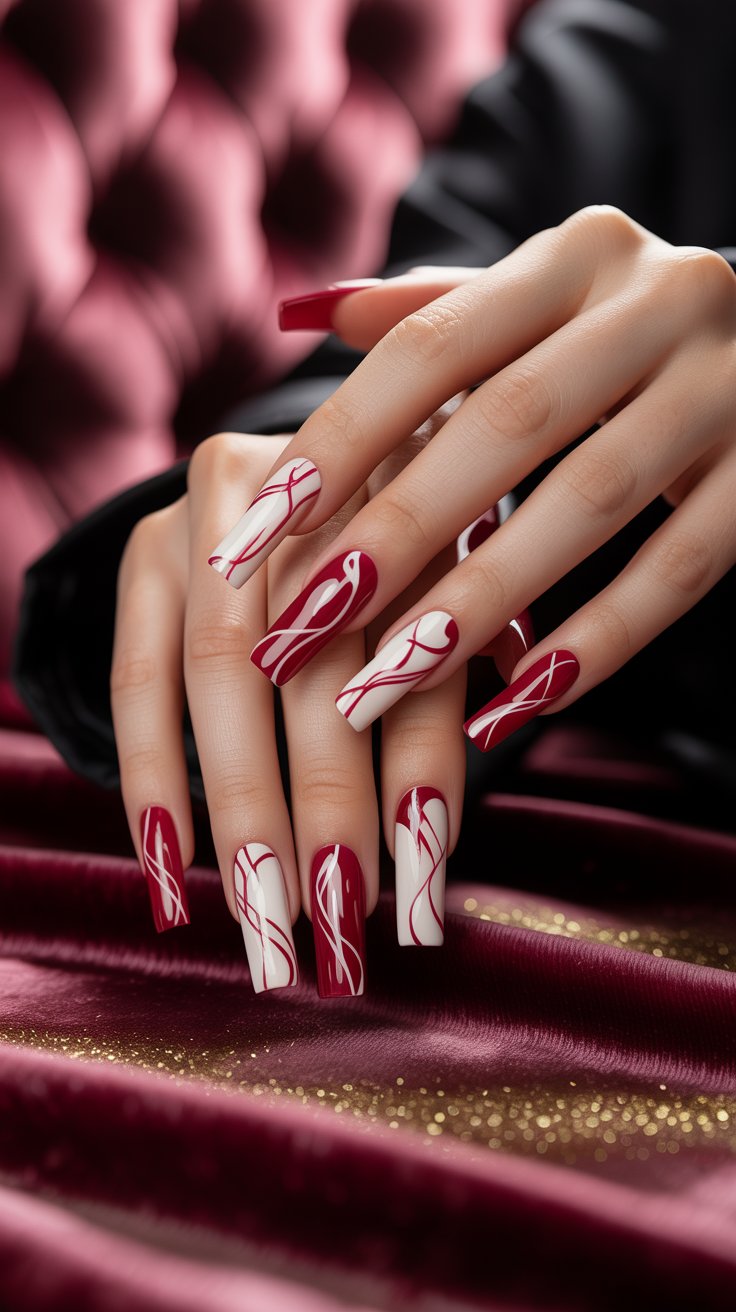 15 Hottest Red & White Nail Trends Dominating The Year