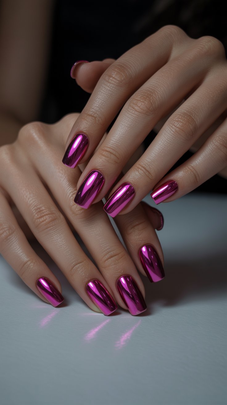 16 Irresistible Pink Chrome Nail Designs for the Ultimate Glow-Up