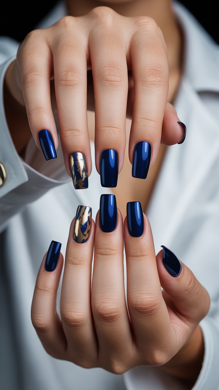 Shine Bright: Blue Chrome Nails That Are Breaking the Internet