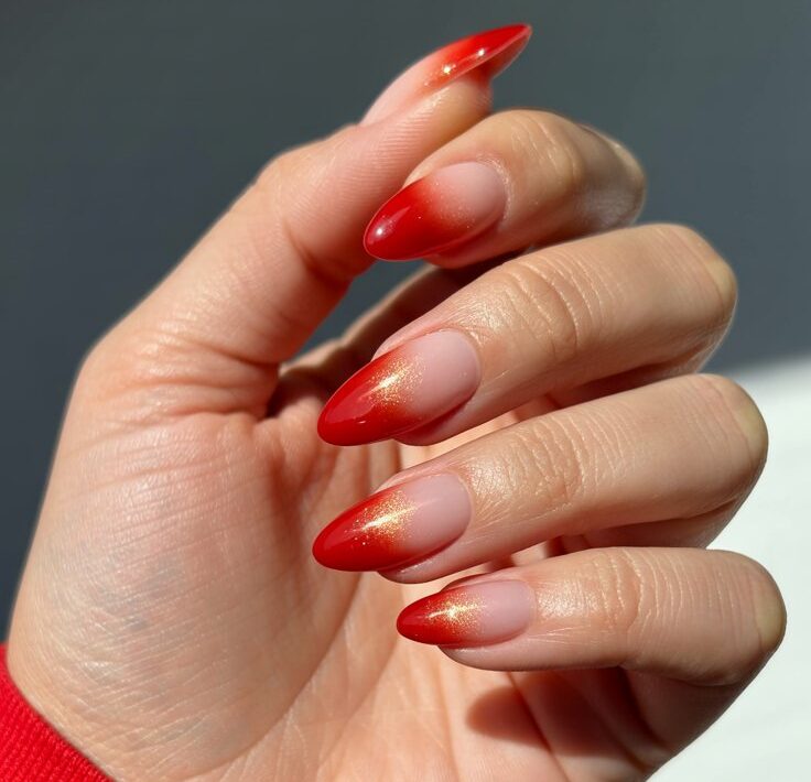 Slay Every Season with These Chic Red Ombre Nail Styles