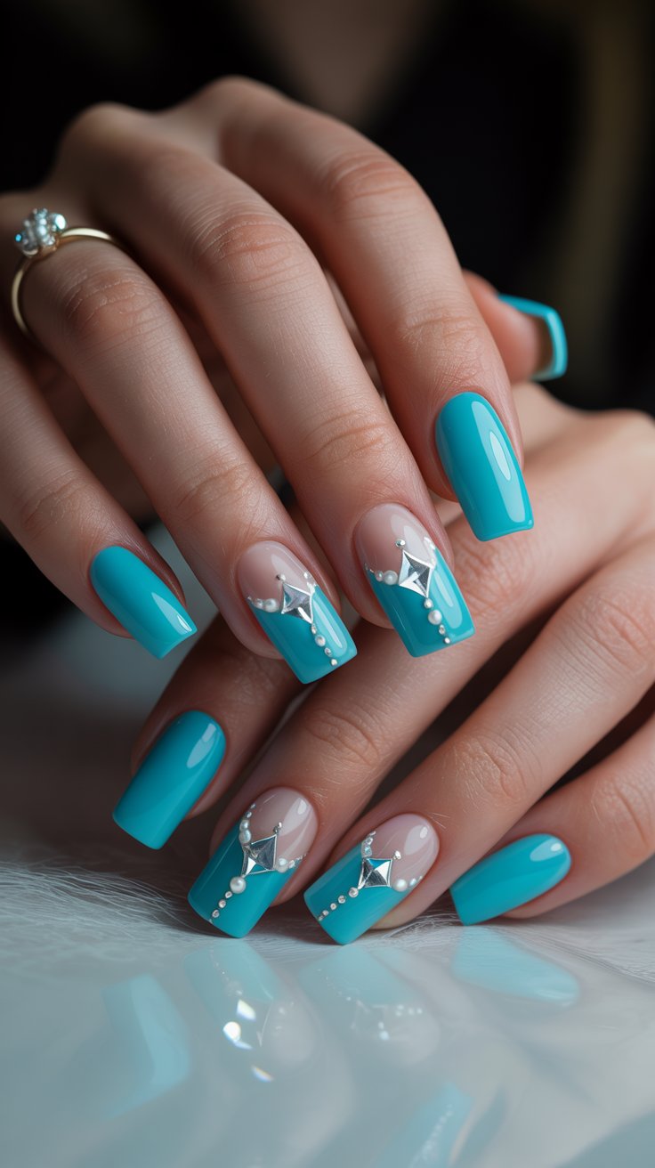 20 Tiffany Blue Nails Are the Luxury Statement You Need Right Now