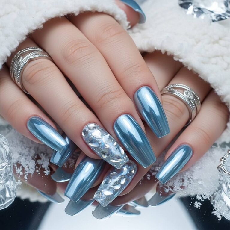 16 Winter Whites & Icy Blues: Nail Designs That Make Cold Look Chic