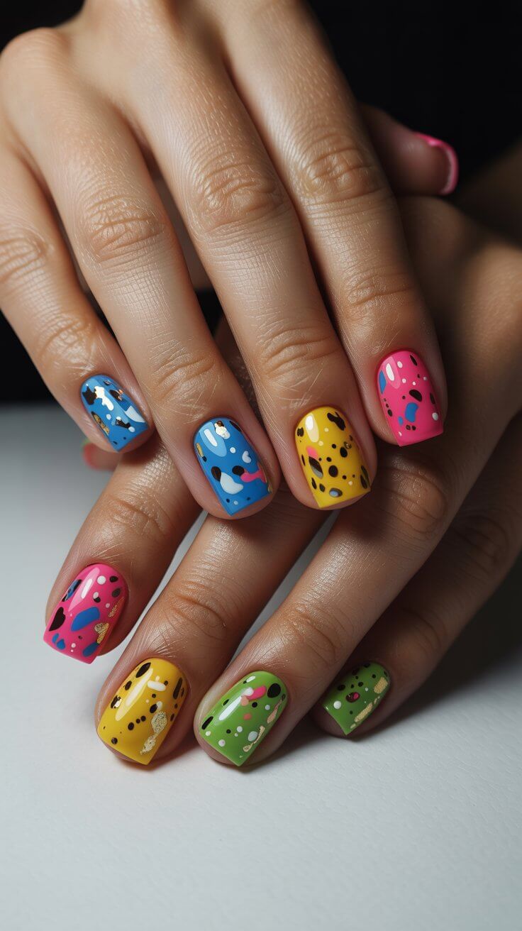 20 Speckled Egg Effect Nails: Unique & Fun Nail Art Ideas