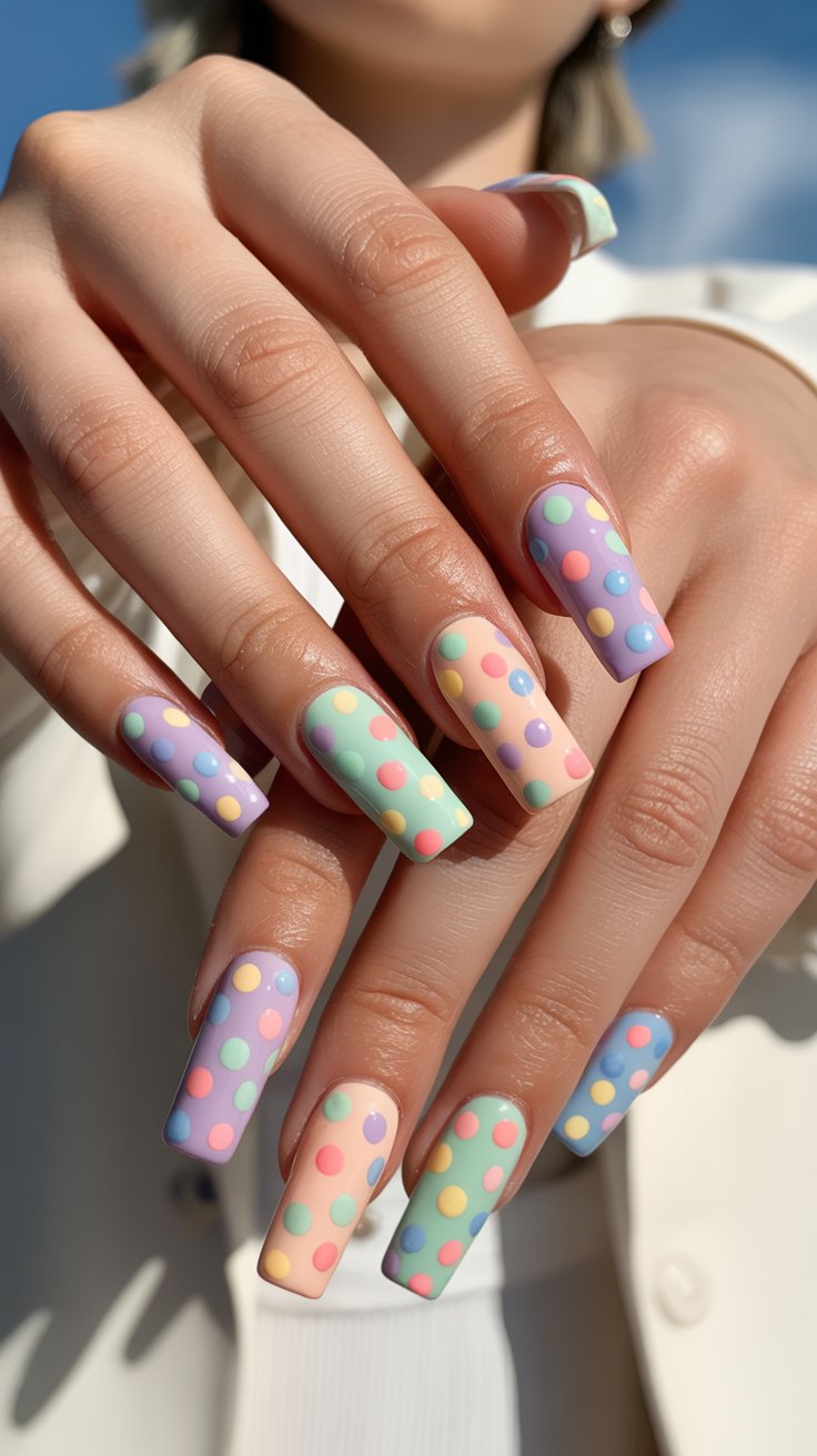 Polka Dot Nails for Easter: 15 Creative Designs to Try This Season