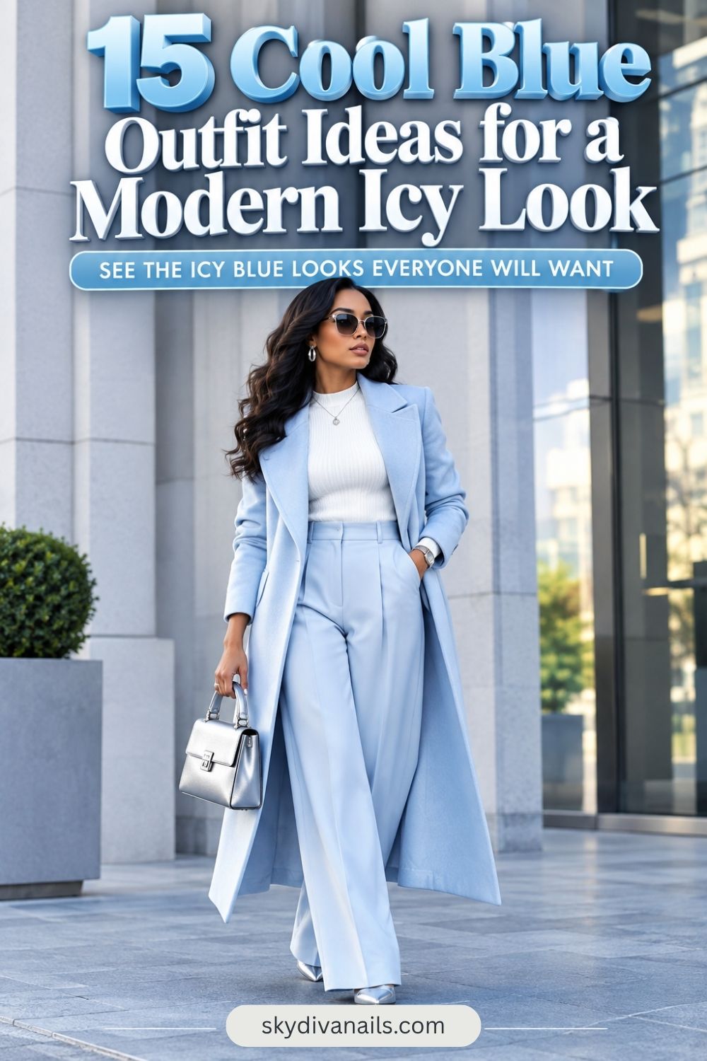 15 Cool Blue Outfit Ideas for a Modern Icy Look