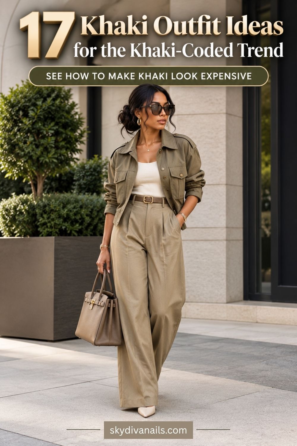 17 Khaki Outfit Ideas for the Khaki-Coded Trend