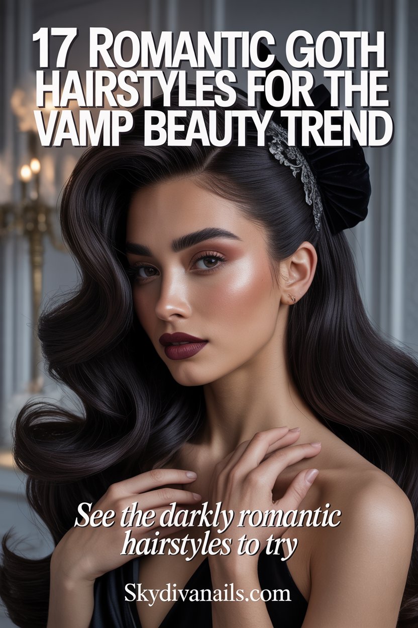 17 Romantic Goth Hairstyles for the Vamp Beauty Trend
