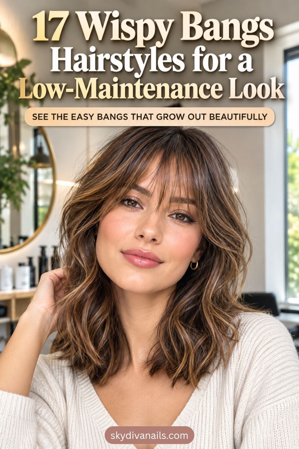 17 Wispy Bangs Hairstyles for a Low-Maintenance Look